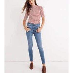 Madewell 9" High Rise Skinny Ankle Jeans Denim Blue Women's Size 24